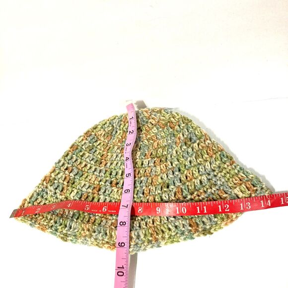 Bucket Hat Camo Camouflage Multicolored Handmade Knitted UNISEX - Picture 3 of 5